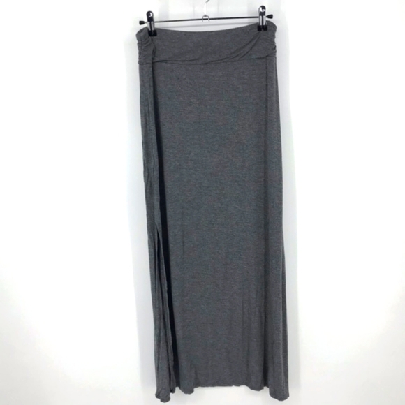 Rock and Republic Gray Maxi Skirt with Slit Size S - Picture 3 of 4